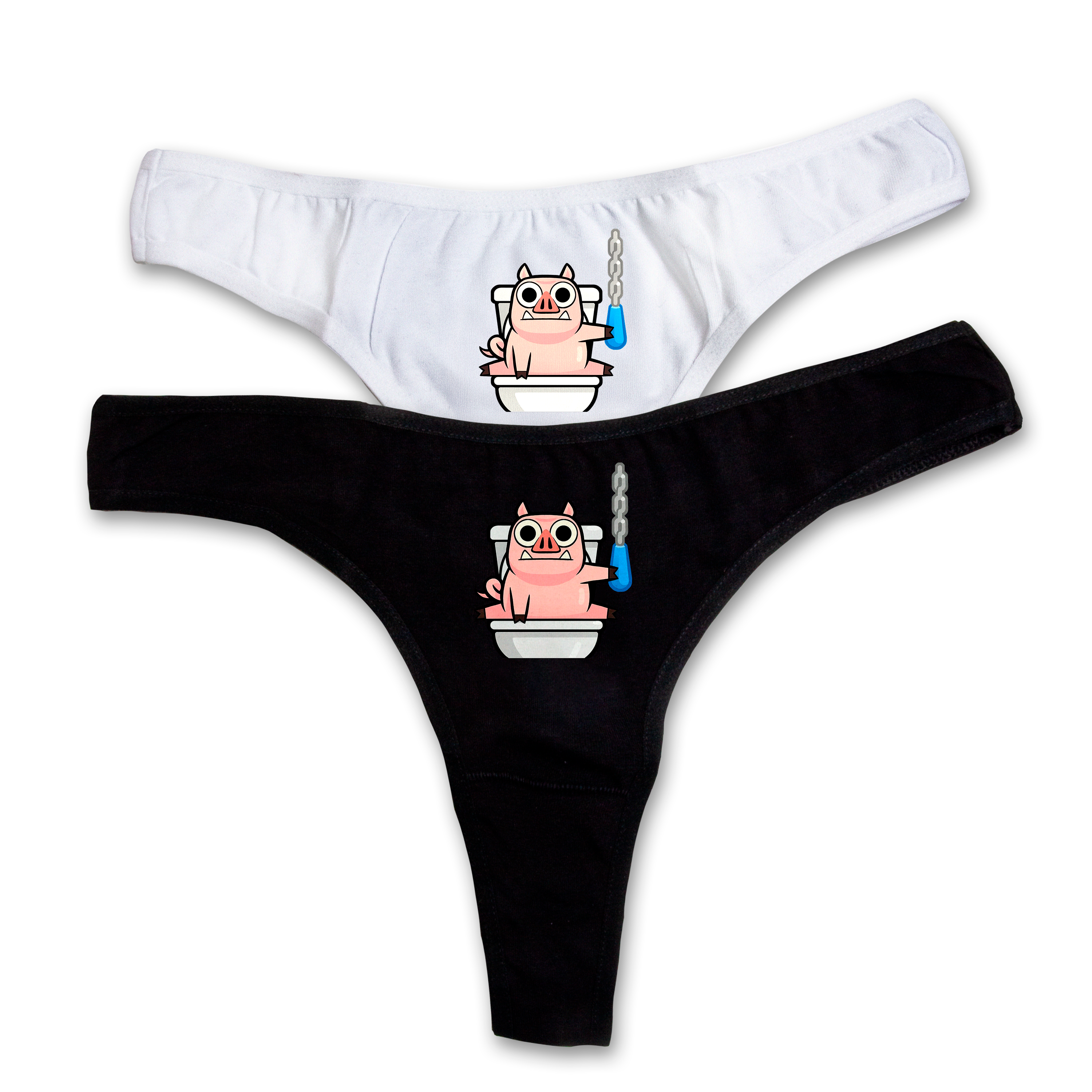 Жіночі трусики-стрінги "Toilet pig"